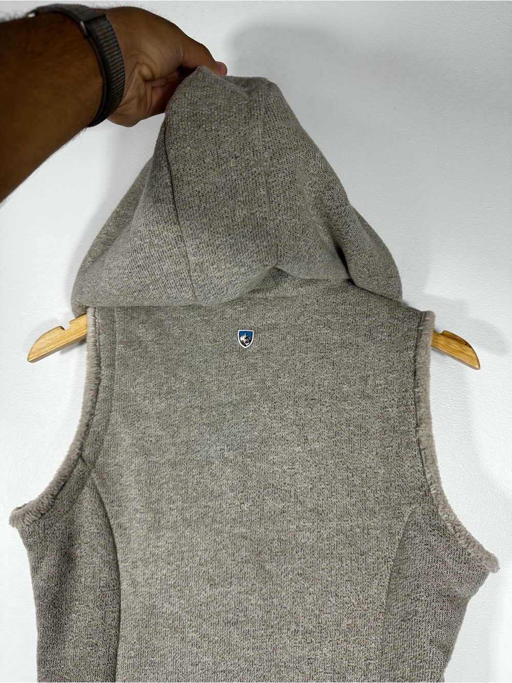 Kuhl Alfpaca Hooded Zip-Up Fleece Vest Women’s Sz S - Picture 7 of 9